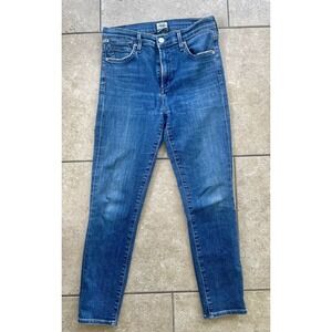 Citizens of Humanity Rocket Crop Jeans 26 High Rise Skinny Medium Wash Stretch